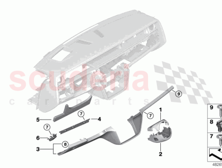 Photo of PANNEAU DE GARNISSAGE COLONNE DE DIRECTION BAS…