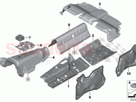 Photo of PANNEAU DE PLANCHER AVANT GAUCHE ISOLATION PHONIQUE…