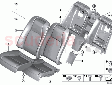 Photo of PARTIE EN MOUSSE DOSSIER ARRI RE GAUCHE…