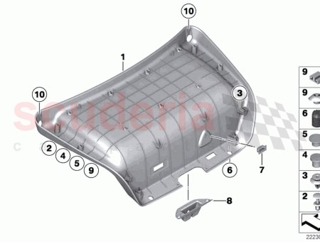 Photo of PANNEAU DE GARNITURE COUVERCLE DU COFFRE…