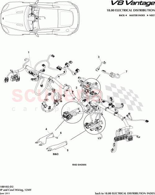 Part Diagram for Aston Martin 707138