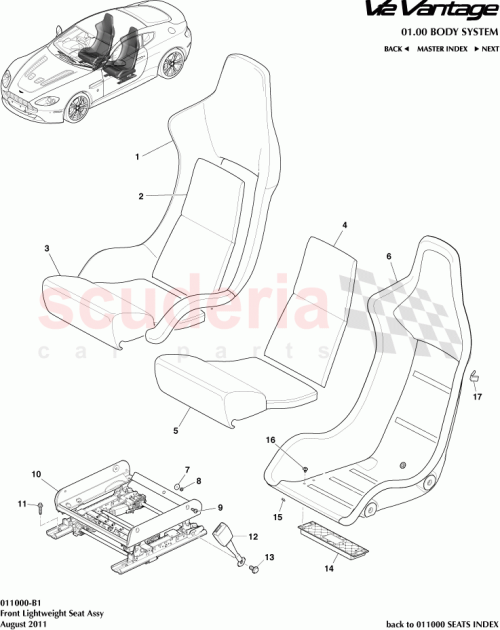 Part Diagram for Aston Martin AD23600C14AE
