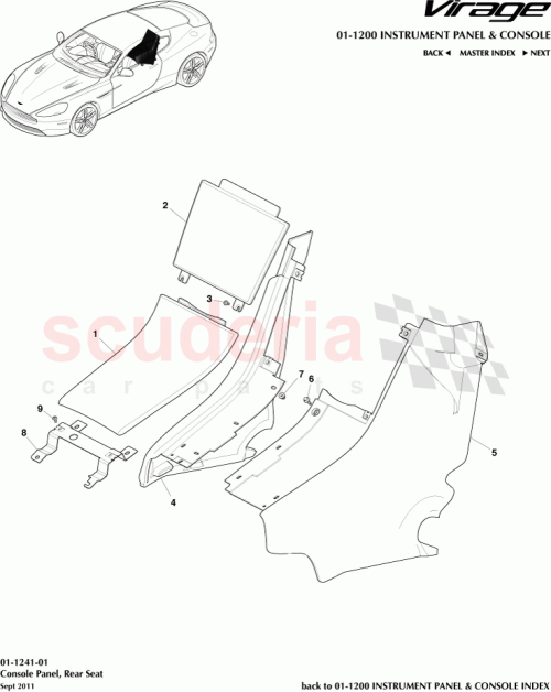 Part Diagram for Aston Martin CG43045C63AAW