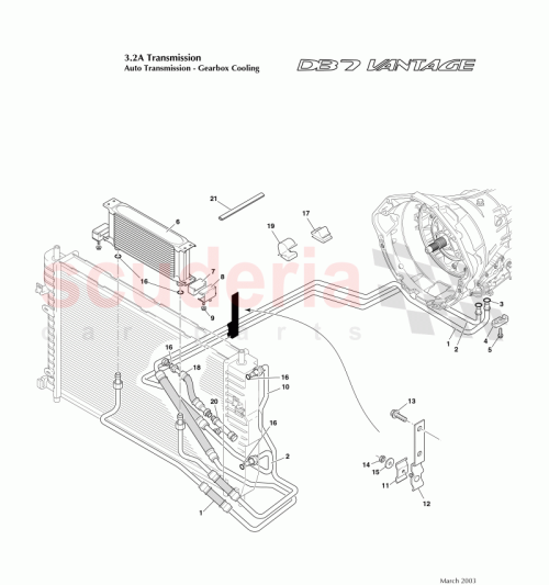 Part Diagram for Aston Martin 42-86036