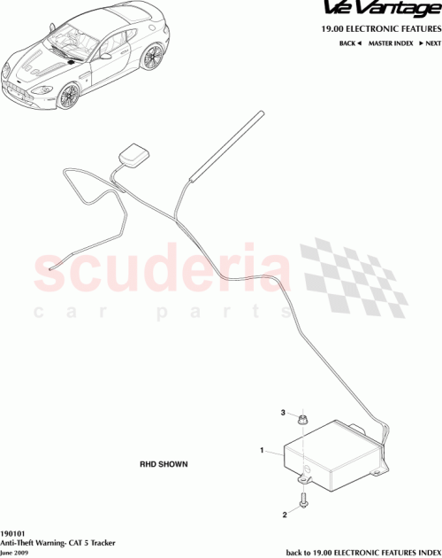 Part Diagram for Aston Martin 6G33-68855-AB