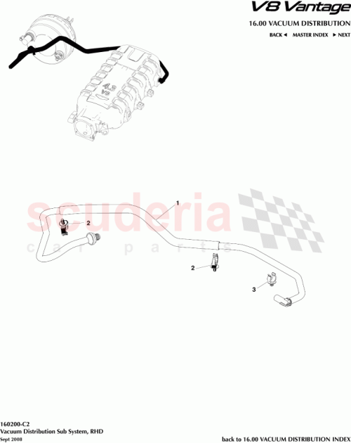 Part Diagram for Aston Martin 6G33-J1403-BB