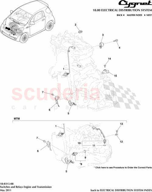 Part Diagram for Aston Martin 91551-80835