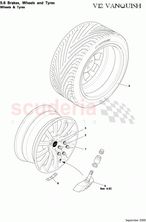 Part Diagram for Aston Martin 6R13-1508-BA