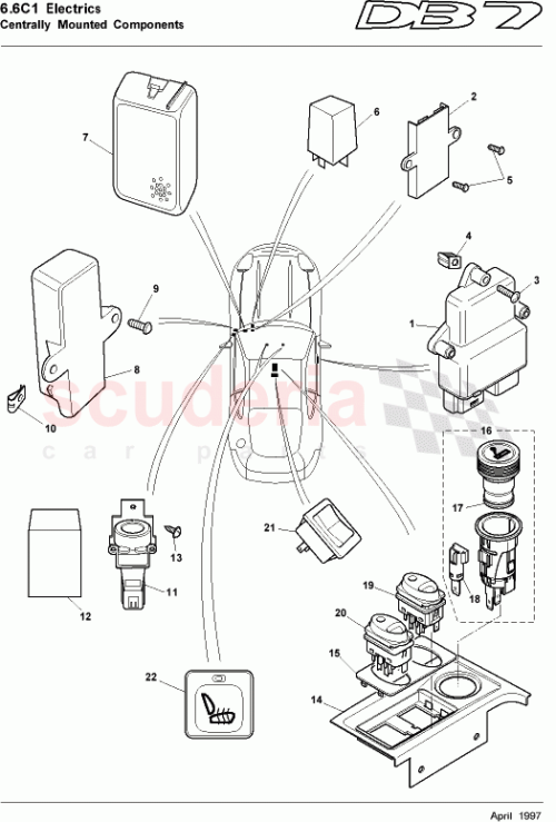 Part Diagram for Aston Martin 37-81873
