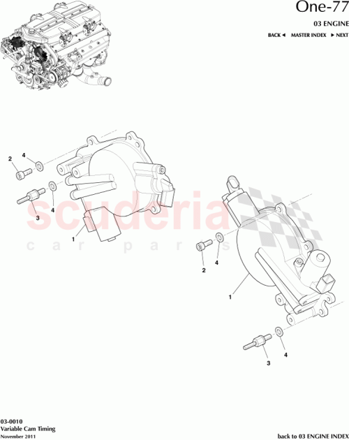 Part Diagram for Aston Martin AY93-8755-AA