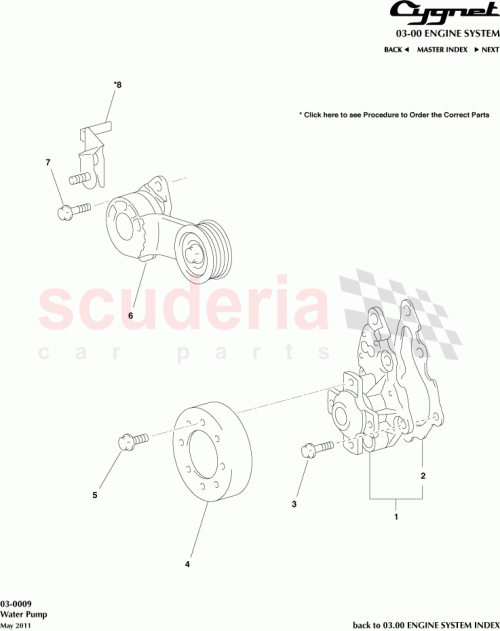 Part Diagram for Aston Martin 90119-W0019