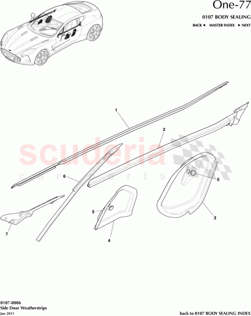 Part Diagram for Aston Martin 12023-10-1011-AA