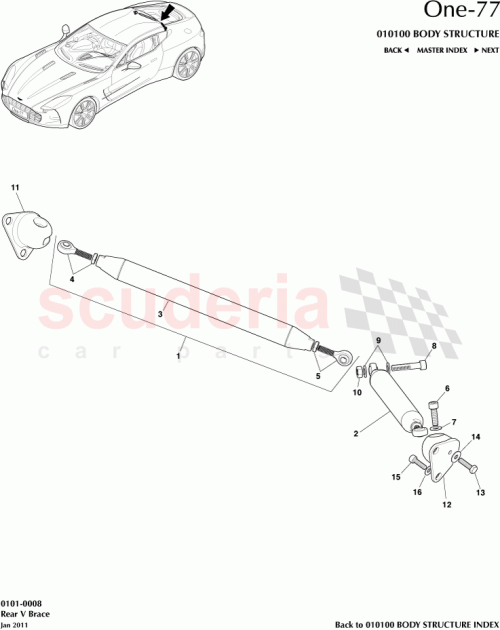 Part Diagram for Aston Martin 12023-09-6036-AA