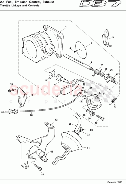 Part Diagram for Aston Martin 697340