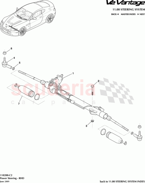 Part Diagram for Aston Martin AD23-3200-BB