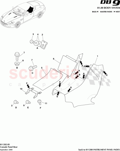 Part Diagram for Aston Martin 7G43045A12ADW