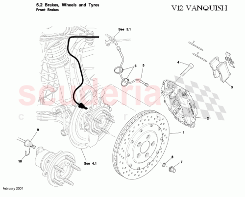 Part Diagram for Aston Martin 5R13-2B118-AA