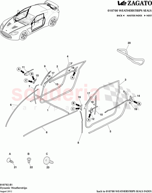 Part Diagram for Aston Martin CY83-C20571-AA