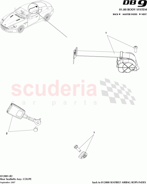 Part Diagram for Aston Martin 4G43-611B68-CFW