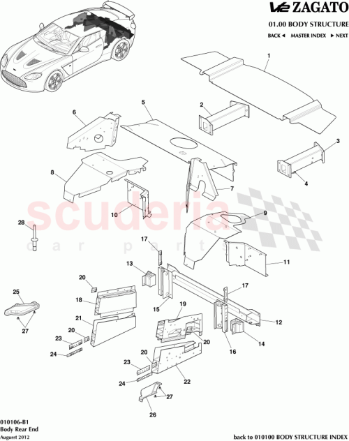 Part Diagram for Aston Martin AG33-C101C84-AA