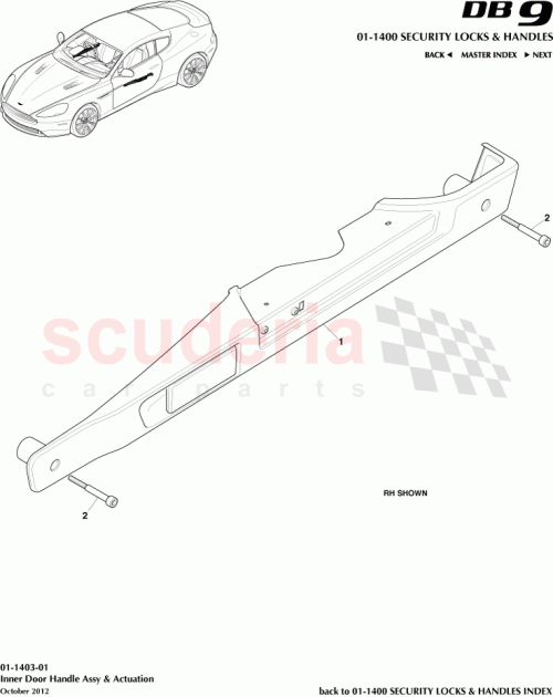 Part Diagram for Aston Martin BG33-22615-AB