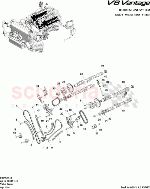 Part Diagram for Aston Martin 6G33-6A271-AE