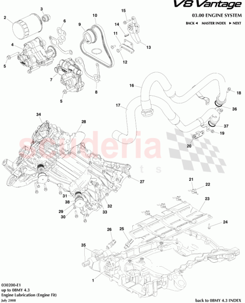 Part Diagram for Aston Martin 66G336C720BA