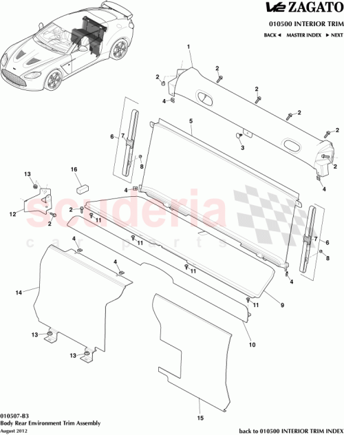 Part Diagram for Aston Martin CY83-60028-AAW