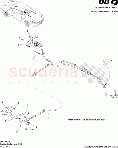 Part Diagram for Aston Martin 4G43-2B296-BA