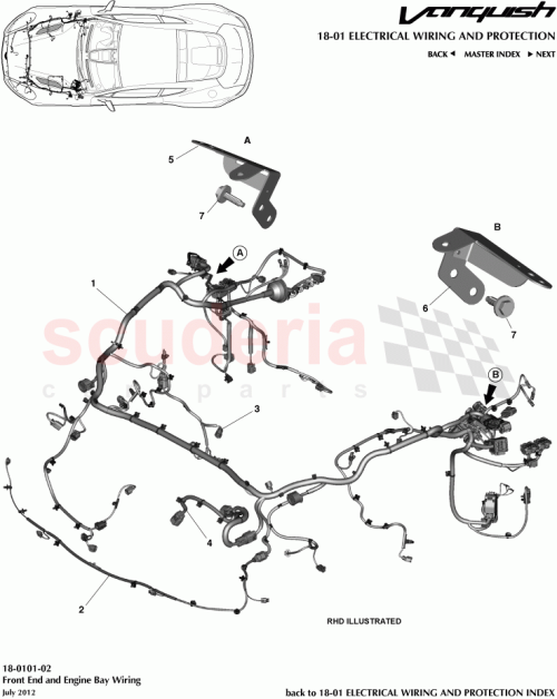 Part Diagram for Aston Martin CD33-14N003-BA