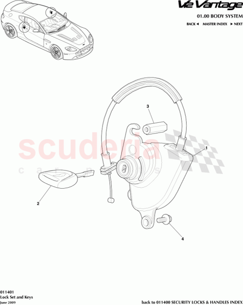 Part Diagram for Aston Martin 6G33-F21991-AB/N