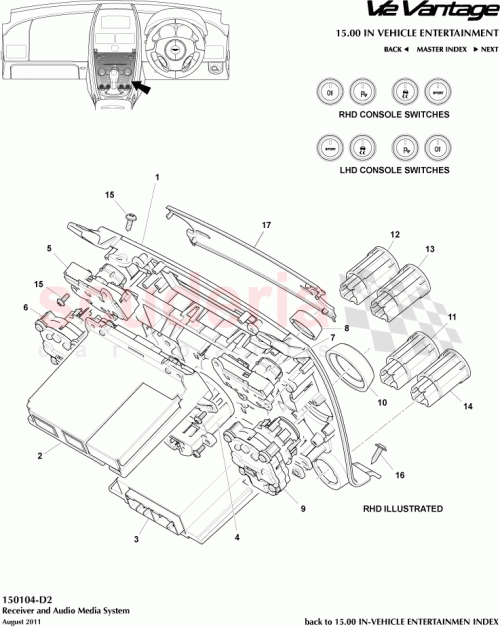 Part Diagram for Aston Martin CG3313D734AA