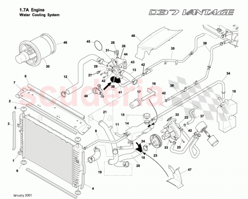 Part Diagram for Aston Martin 4G4E-8575-AB