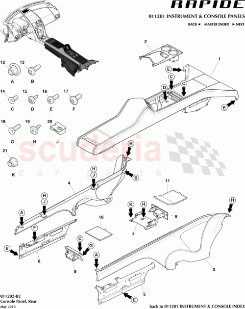 Part Diagram for Aston Martin AD43046C18AA