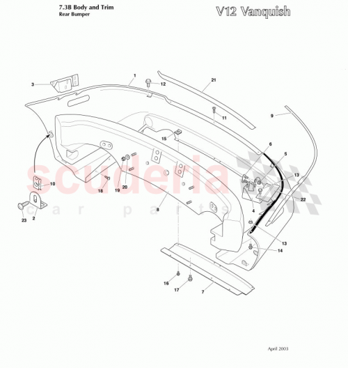 Part Diagram for Aston Martin 3R12-725433-AA