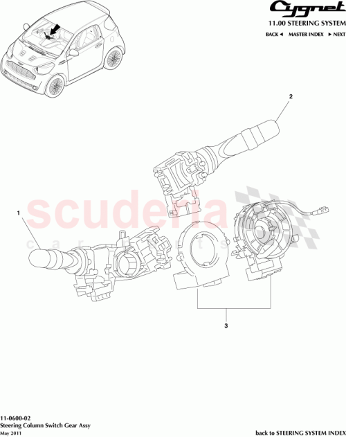 Part Diagram for Aston Martin 84140-42111