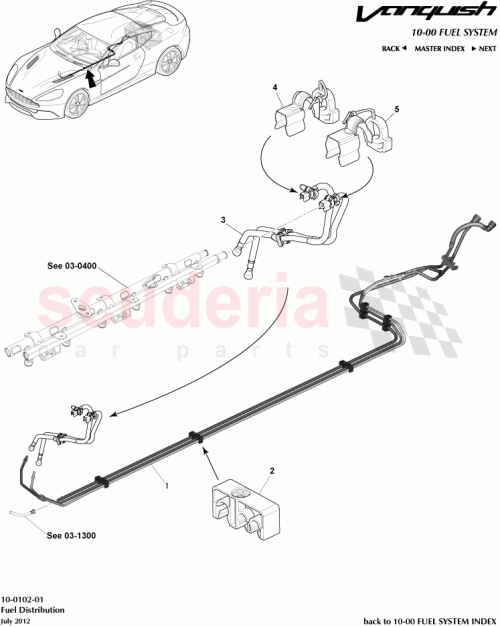 Part Diagram for Aston Martin CD33-9S284-AF