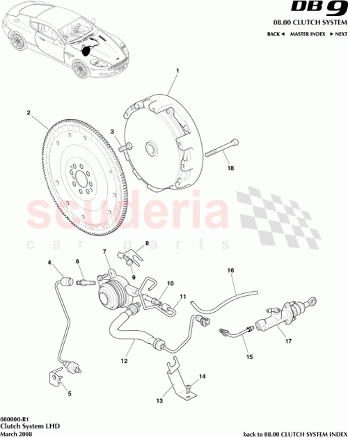 Part Diagram for Aston Martin 4G43-7K640-BB