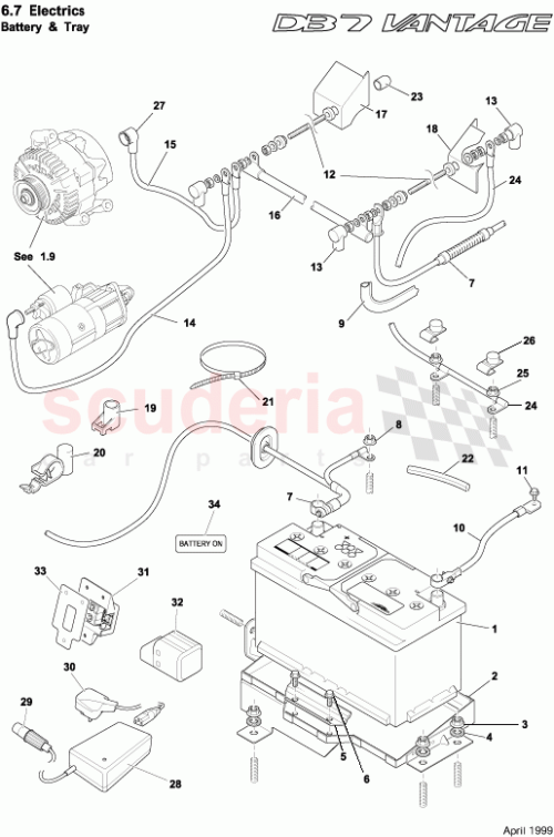 Part Diagram for Aston Martin AG43-32692-BA