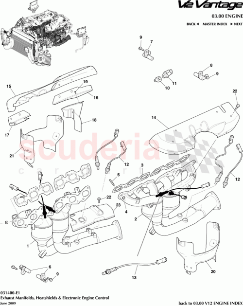 Part Diagram for Aston Martin 707068
