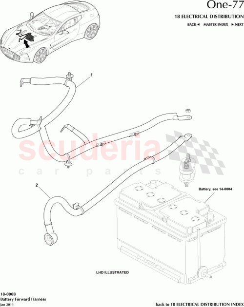 Part Diagram for Aston Martin AY93-10C310-BA