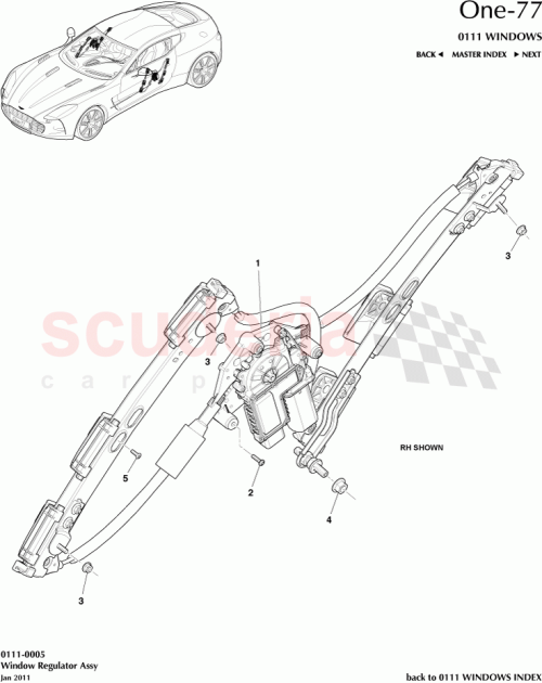 Part Diagram for Aston Martin 12023-09-0005-AA