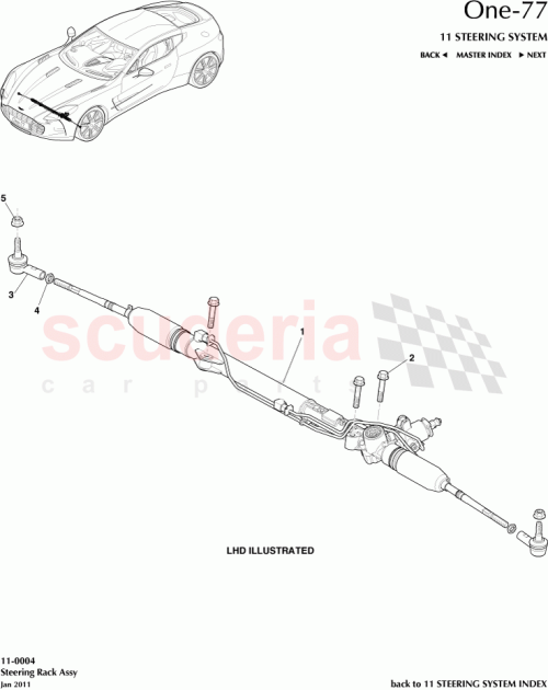 Part Diagram for Aston Martin AY93-3200-BB