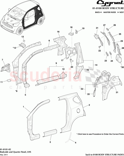 Part Diagram for Aston Martin 55706-74010