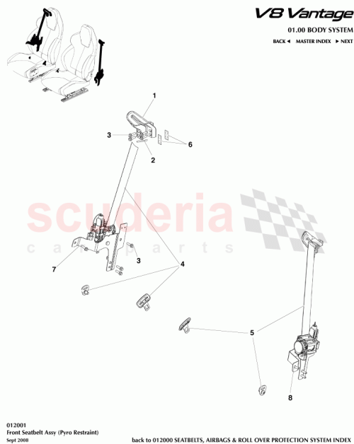 Part Diagram for Aston Martin 6G33-611B10-CA