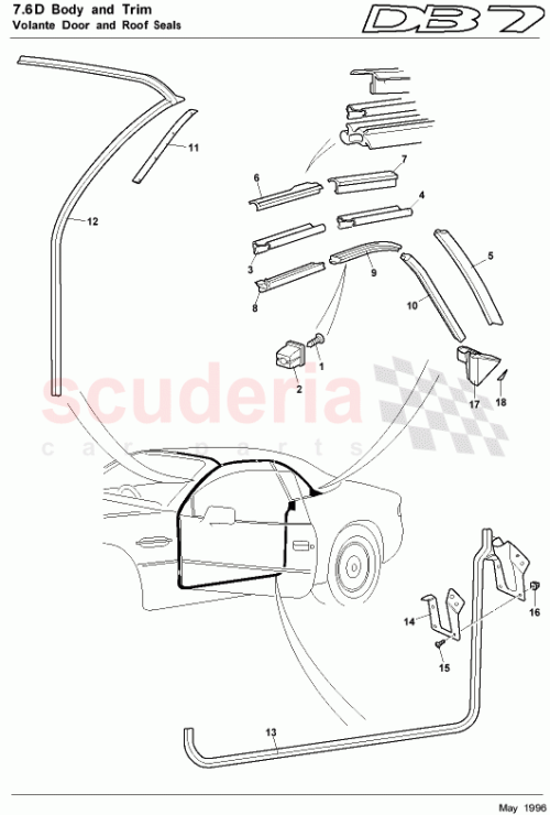 Part Diagram for Aston Martin 77-84075