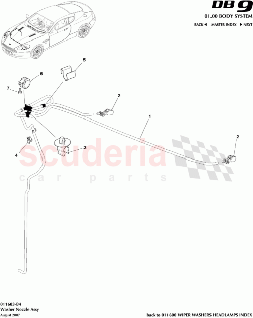 Part Diagram for Aston Martin 4G43-17666-BA