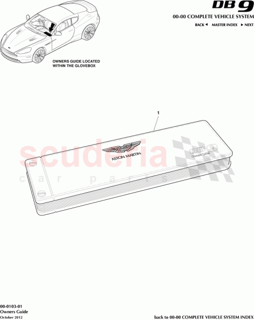 Part Diagram for Aston Martin EG43-120609-TA