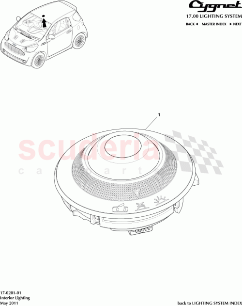 Part Diagram for Aston Martin 81260-74010-B0