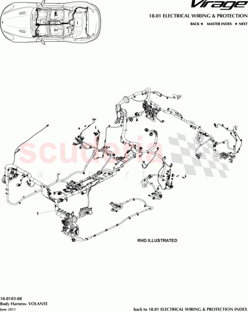 Part Diagram for Aston Martin CG43-14A005-HD